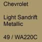 Preview: Chevrolet, Light Sandrift Metallic, 49 / WA220C.